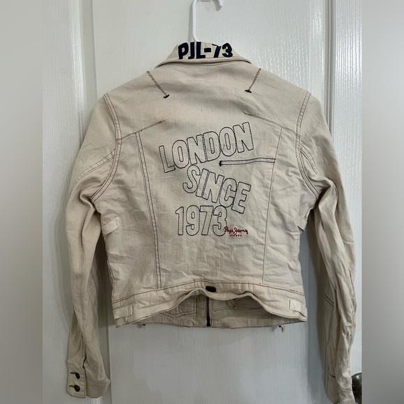 Vintage Pepe Jeans RARE London embroidered jacket small - Picture 5 of 6